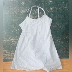 NWT Rhoback Demi Active Dress Aquamarine Baby Blue Size Large built in shorts